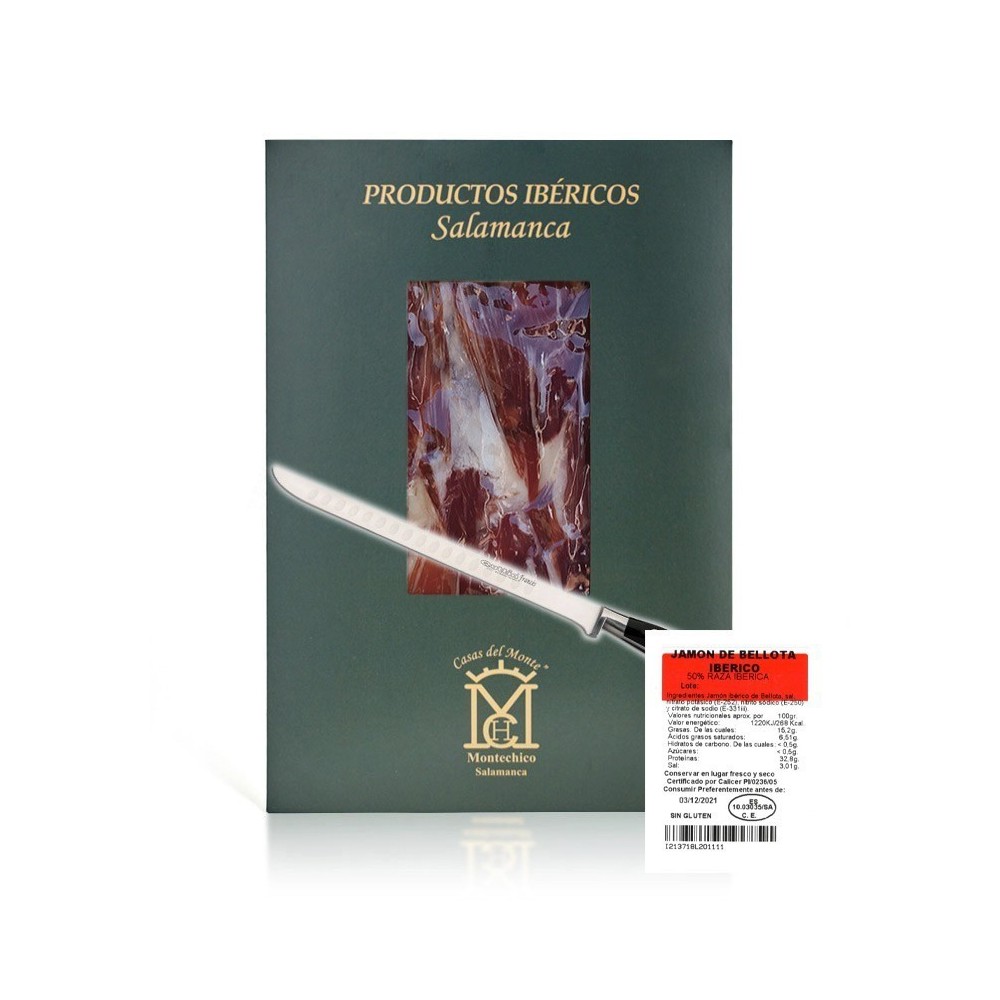 Jamón de bellota 50% ibérico cortado a cuchillo | Montechico