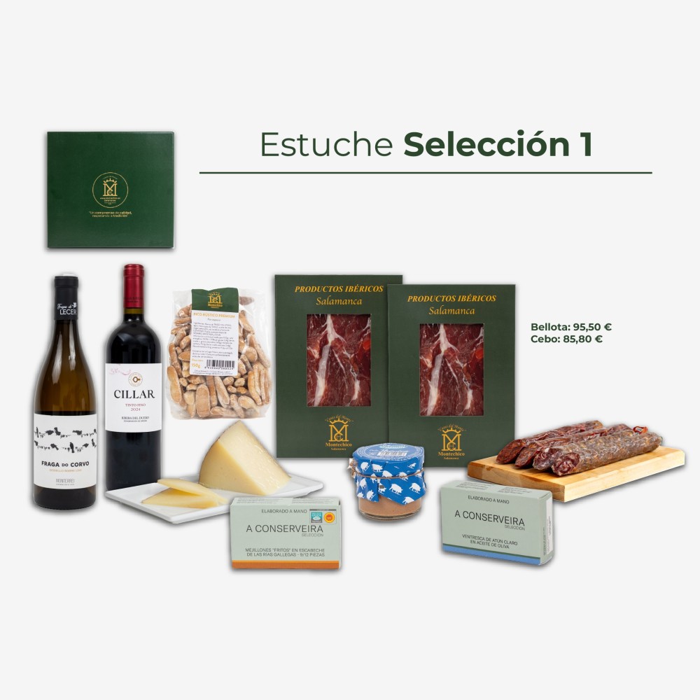 Estuches de ibericos con paleta | Montechico